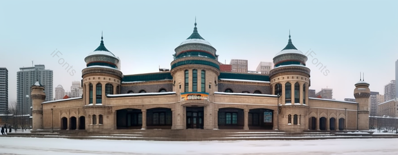 古老的俄罗斯风格建筑大楼背景,高清,摄影图,摄影图片,图片大全,摄影图免费下载